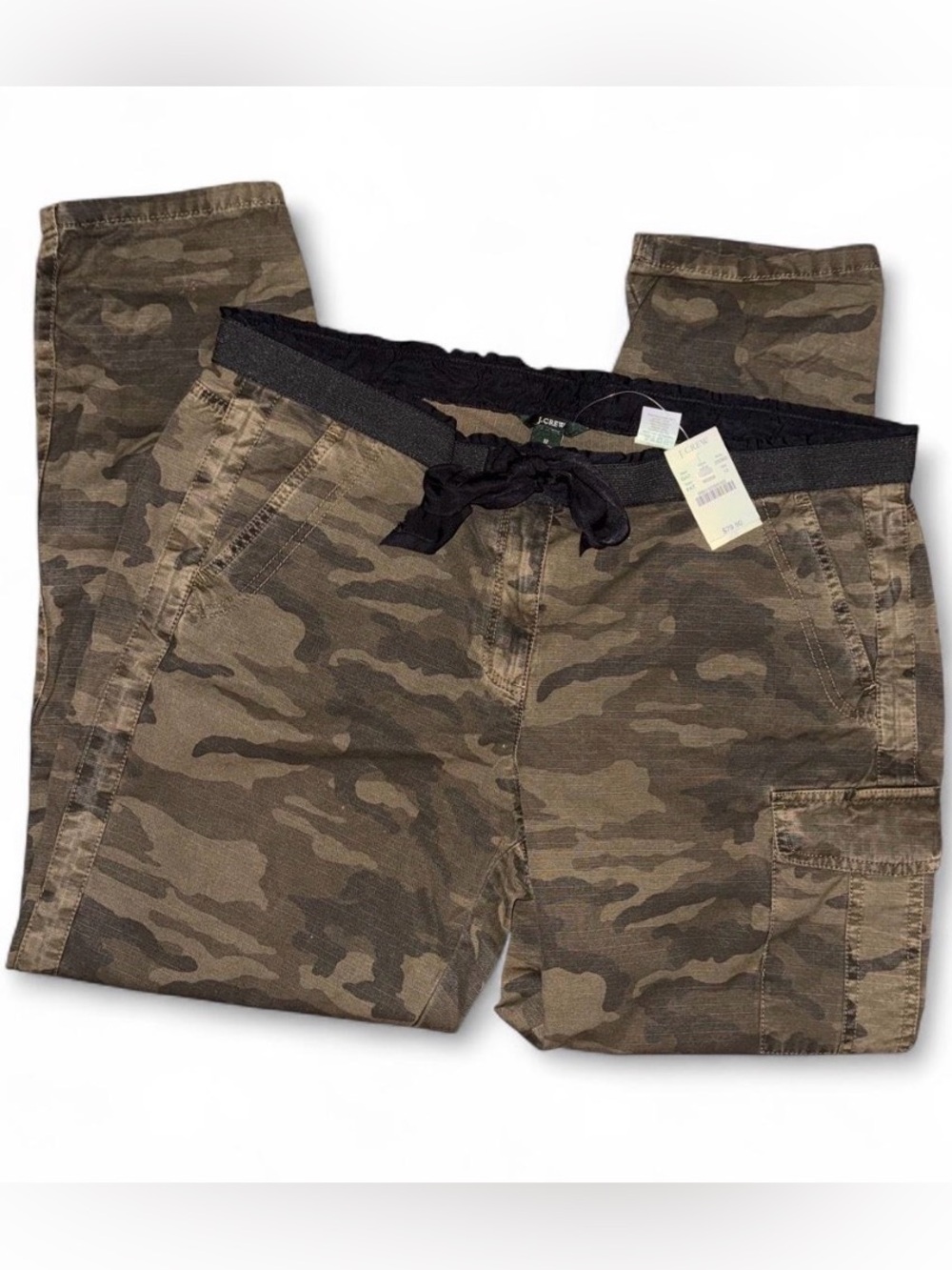 J. Crew women's Camo Cargo Pants in Olive/Brown